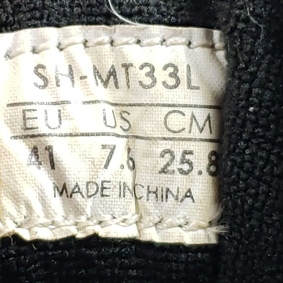 Shimano Men's Size 7.6 Mountain Bike Shoes Black - Picture 7 of 9